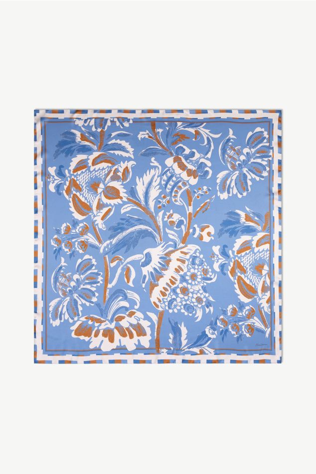 Le Petit Trianon Blue Carré Scarf
