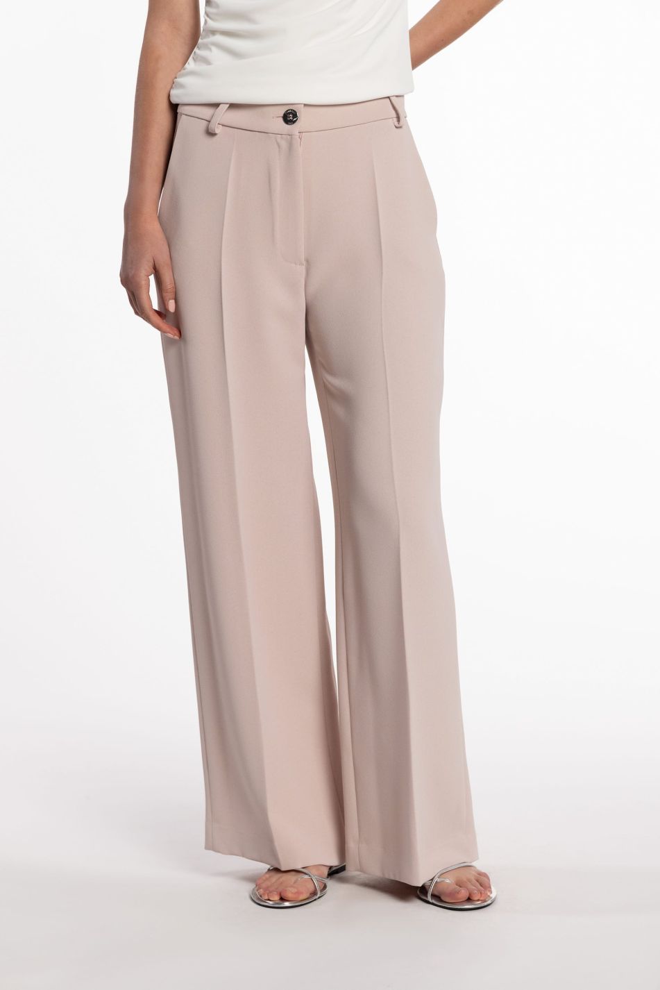 Pantalón de doble crepé fluido