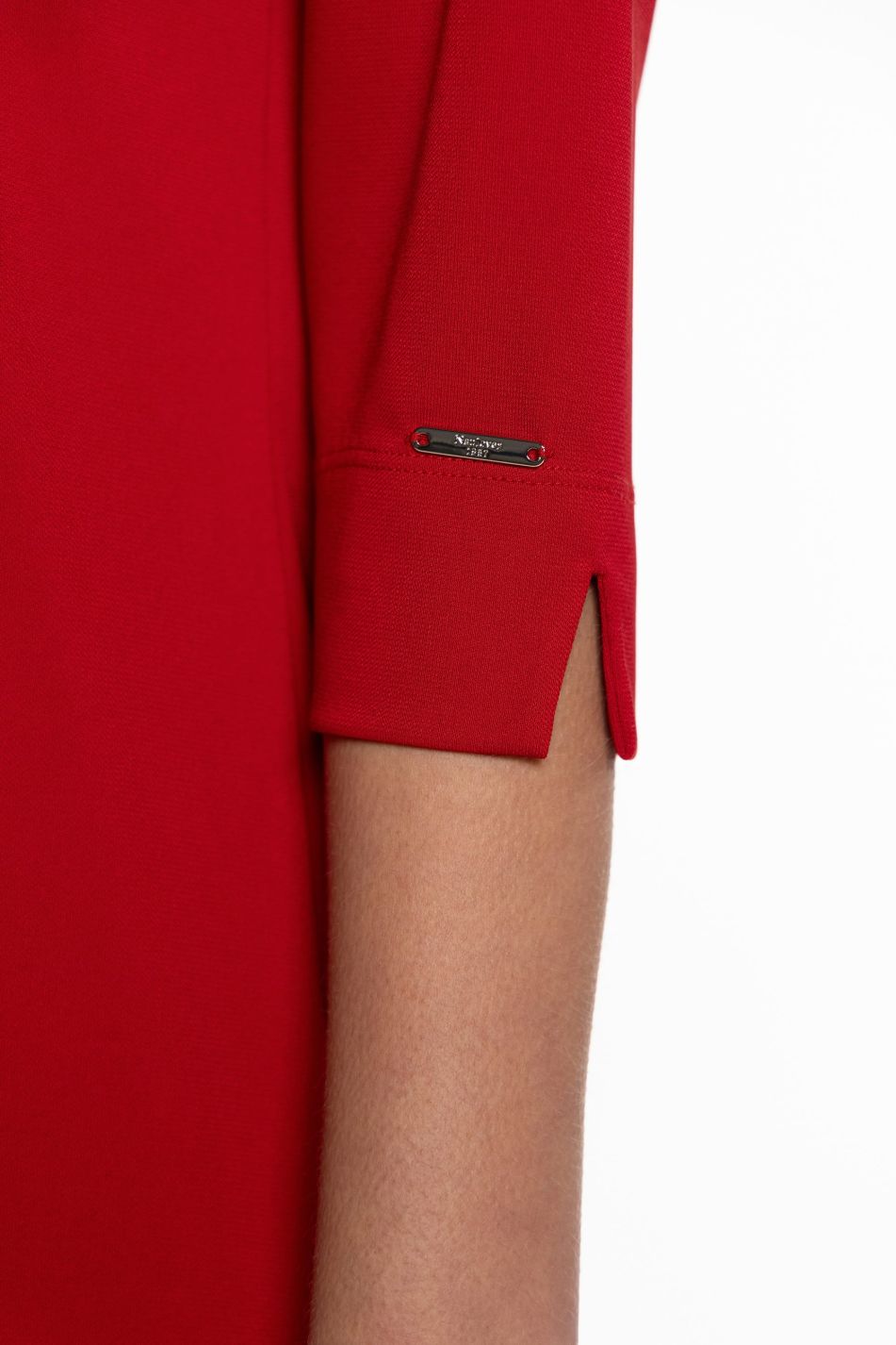 Jersey Dress with Central Pleat