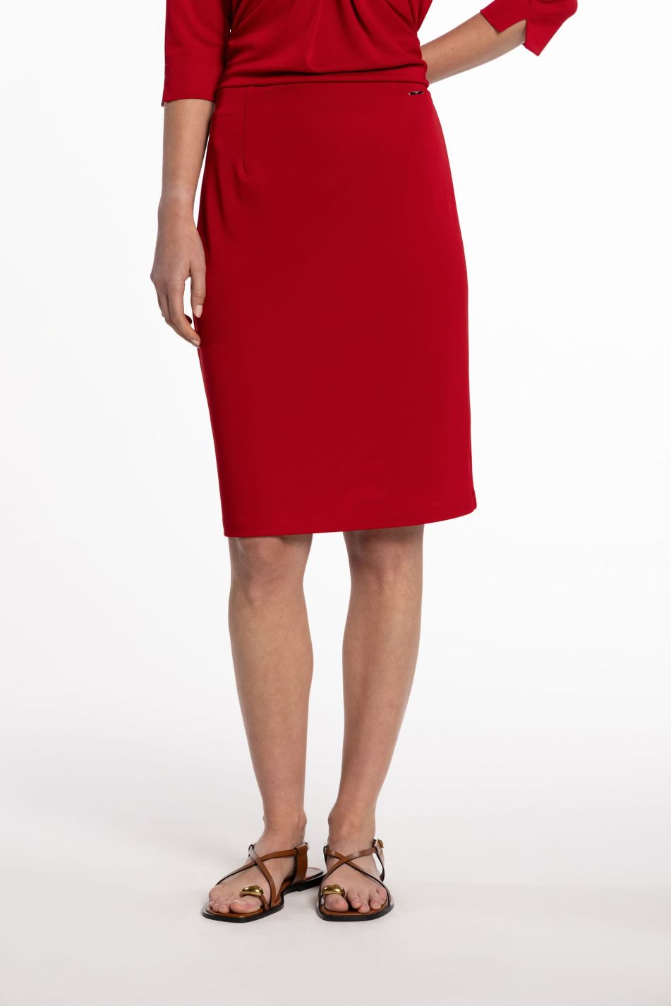 Pencil Skirt in Jersey Knit