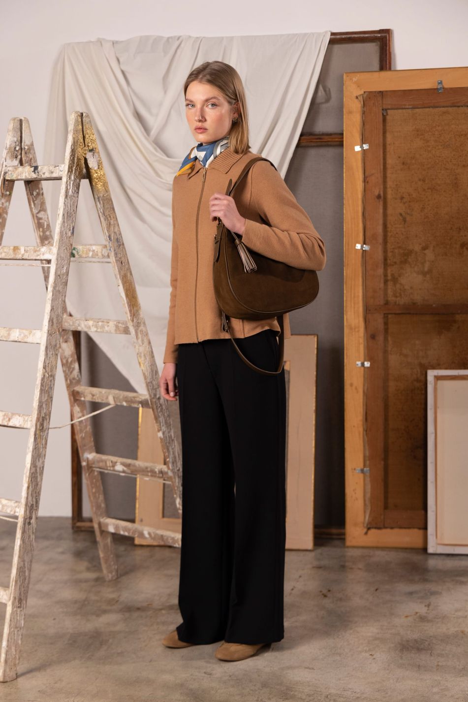 Double Crepe Tailored Trousers