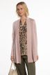Long Open-Front Knit Cardigan