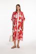 Tropical Mao Twill Caftan
