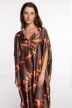 Floral Tie Twill Caftan