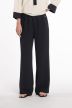 Double Crepe Trousers with Elastic Waistband