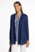 Long Open-Front Knit Cardigan