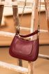 Burgundy Crescent Bag