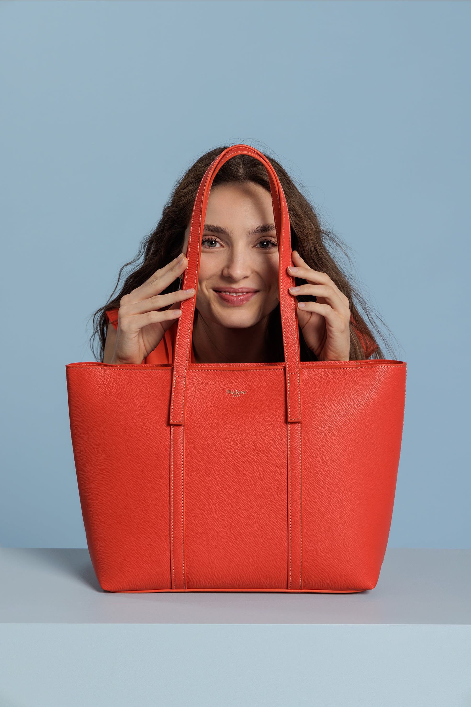 bolso shopping naranja