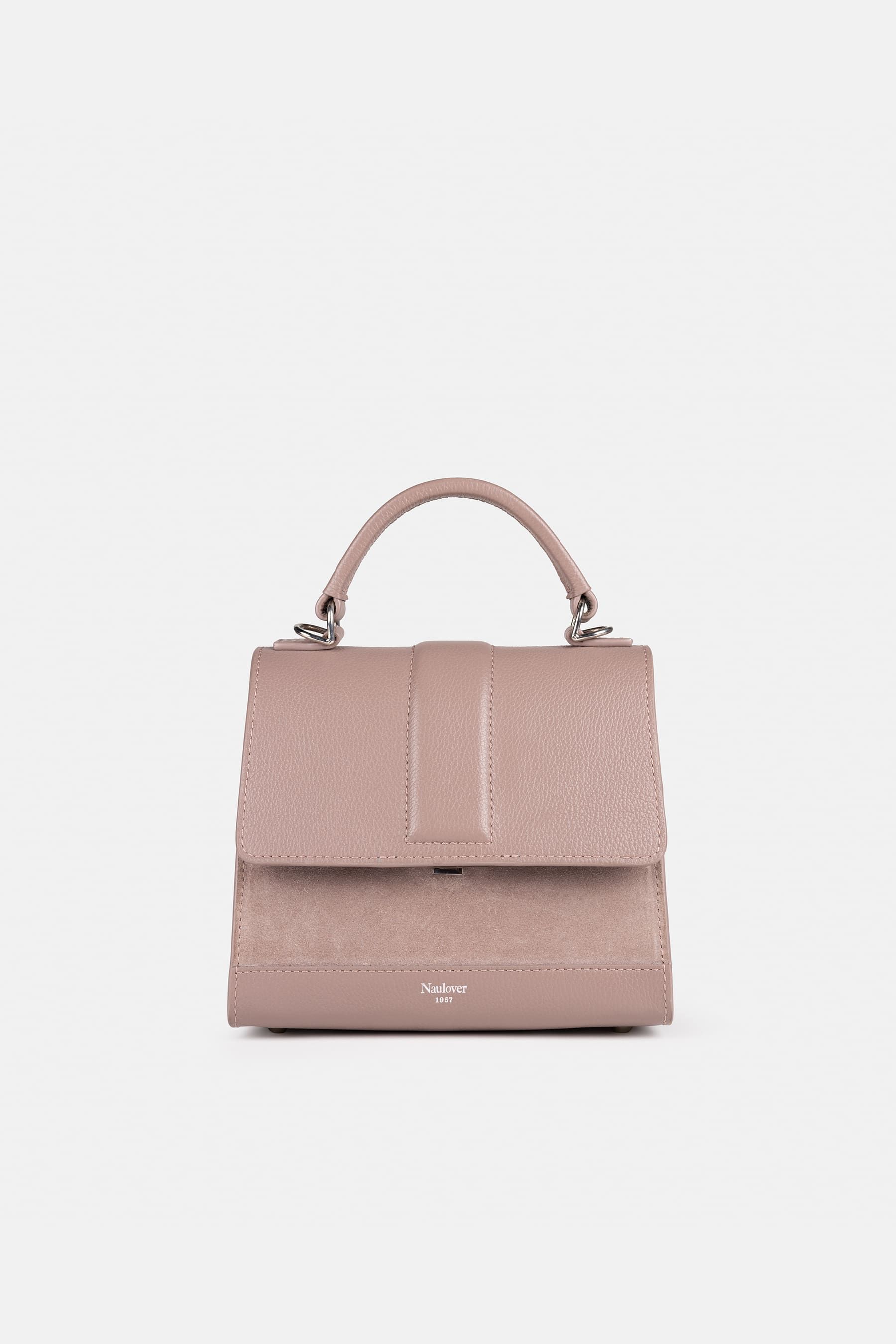 Bolso pequeño con asa estilo ‘Dauphine’ color rosado