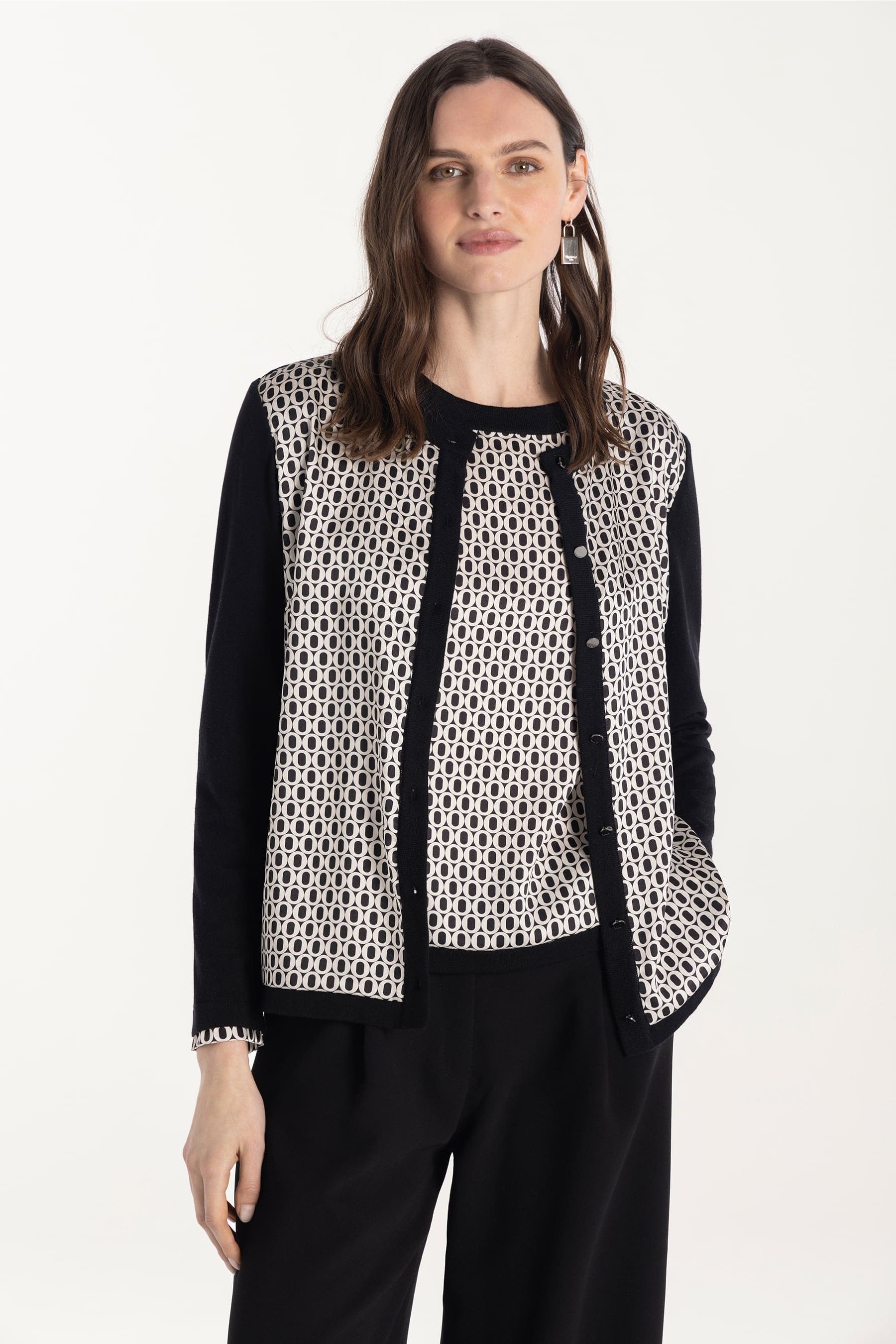 Twinset para mujer con estampado geométrico