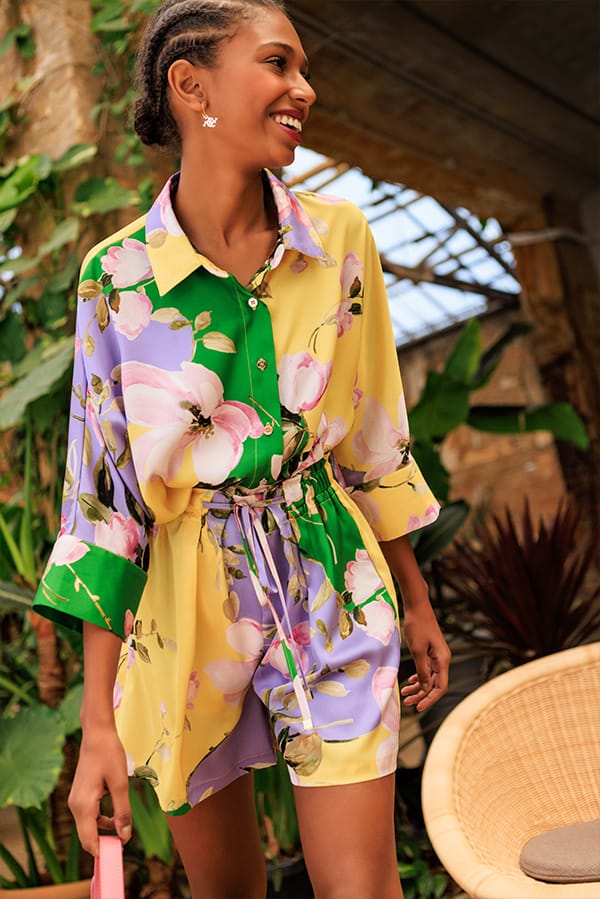 camisa satinada